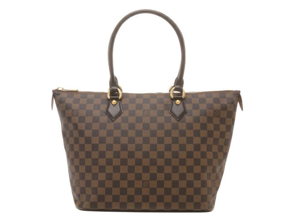 LOUIS VUITTON Saleya Handbag Damier Ebene Brown